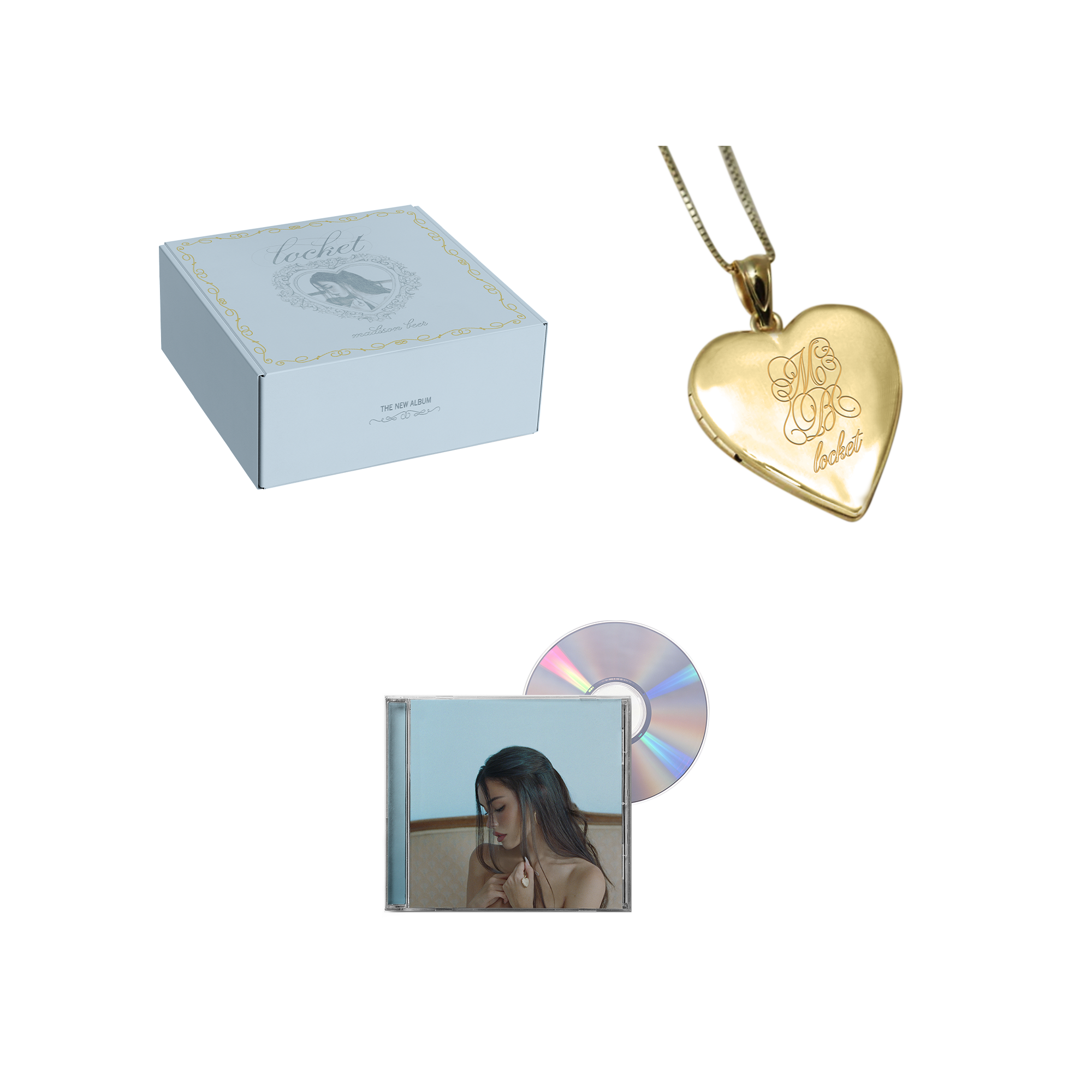 limited edition locket necklace and cd box set – Madison Beer limited edition locket necklace and cd box set – Madison Beer