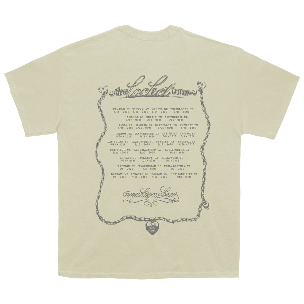 locket tour off white tee