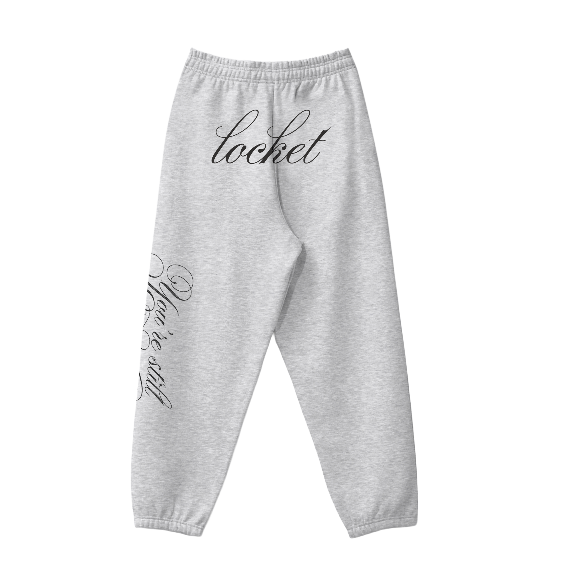 locket script sweatpants