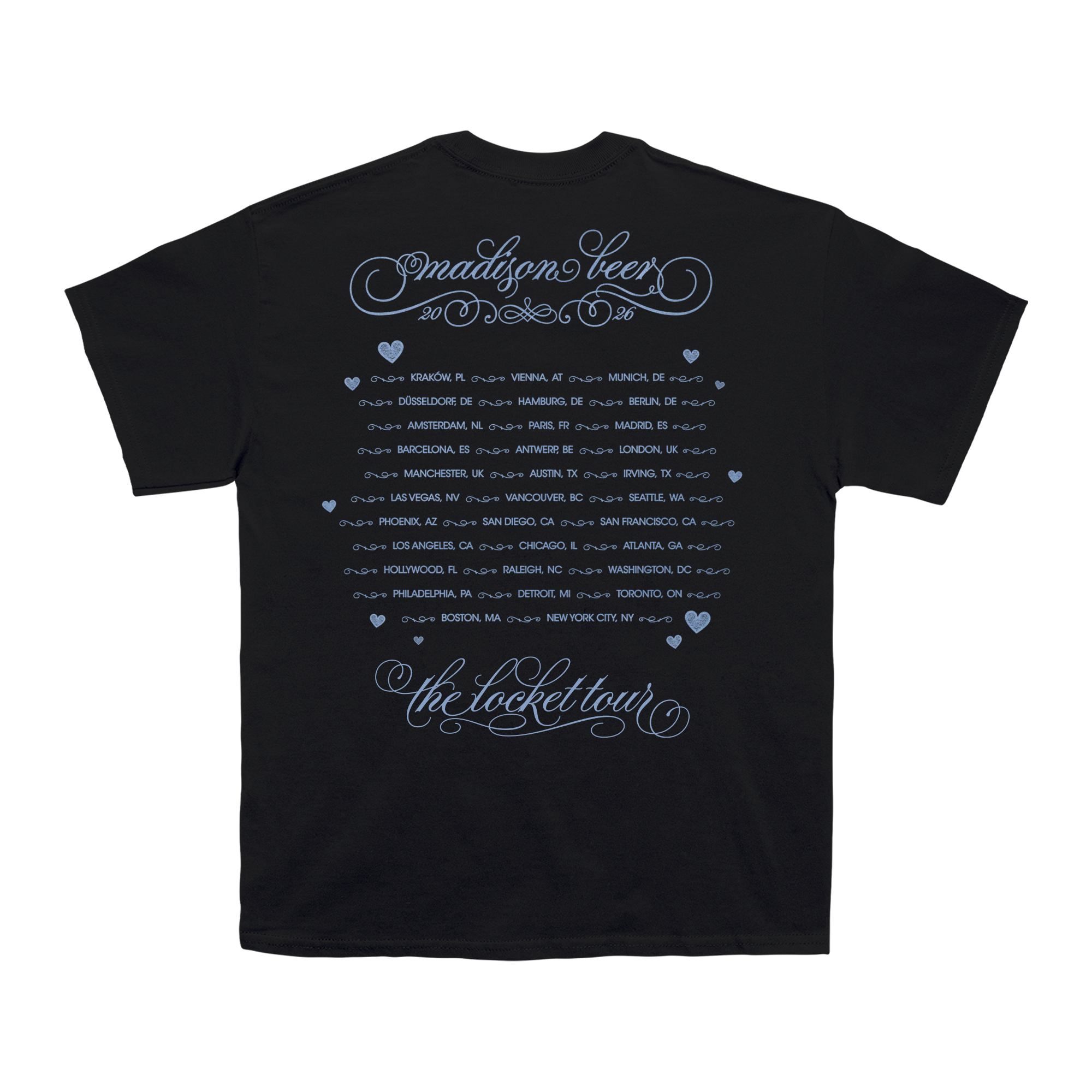 locket tour black tee