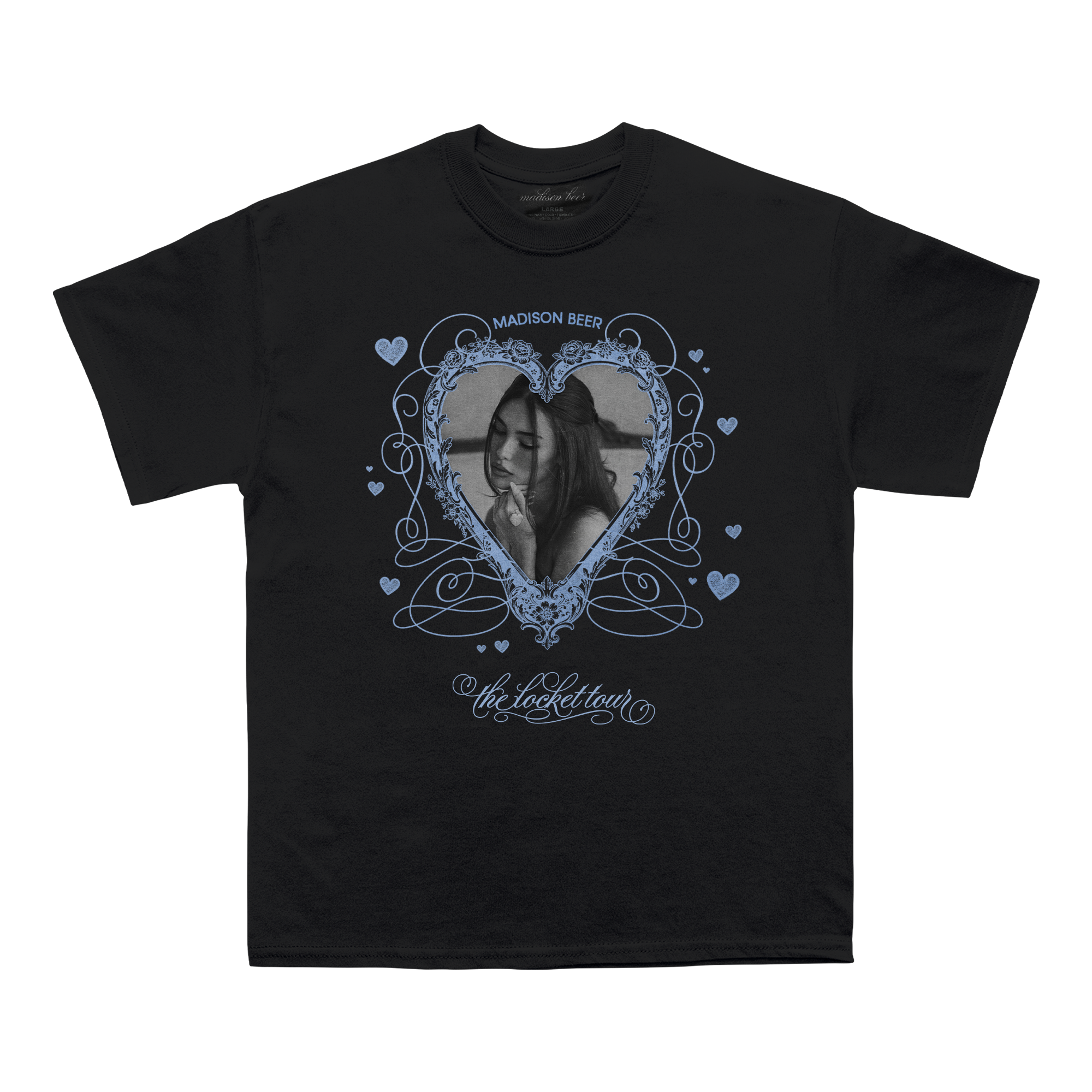 locket tour black tee