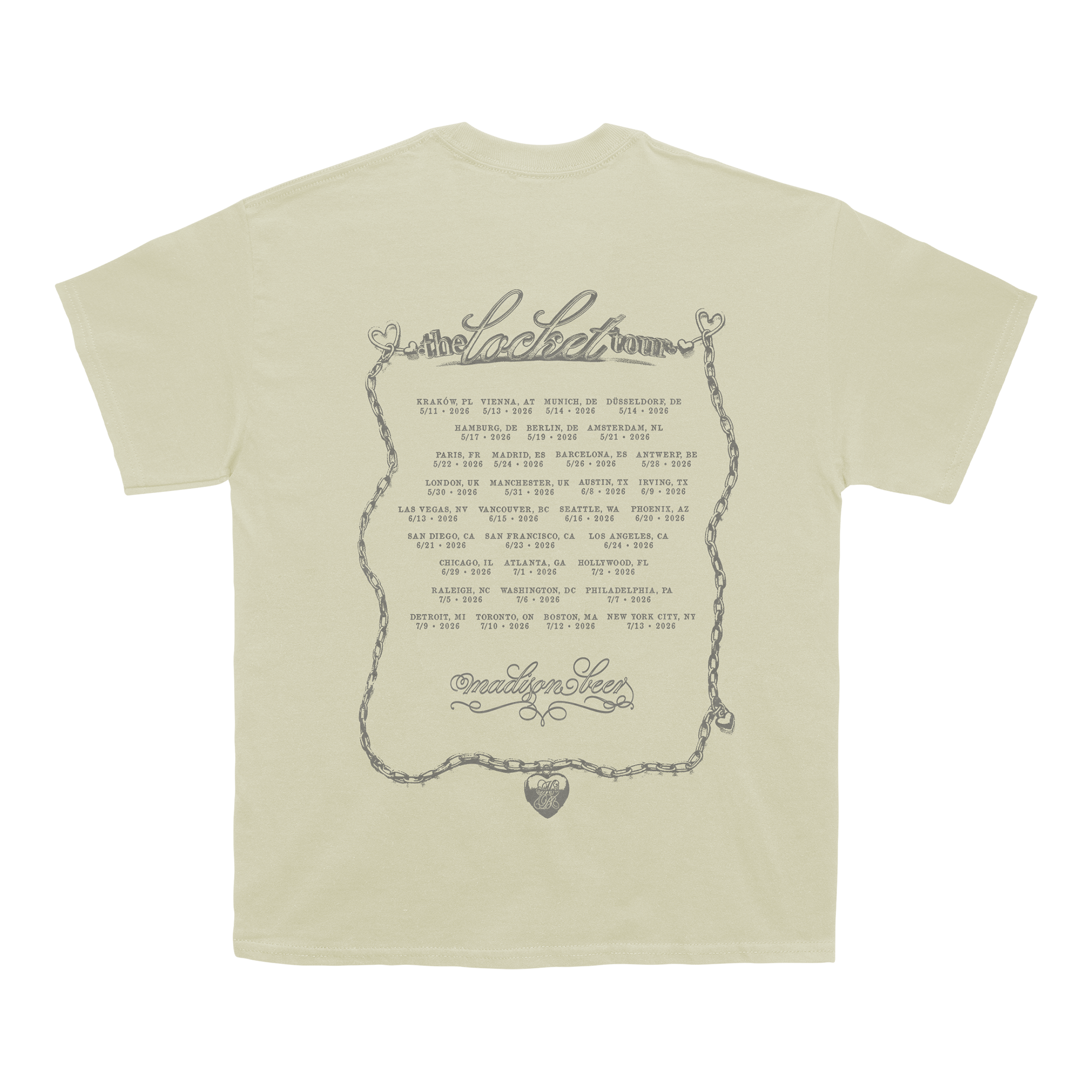 locket tour off white tee