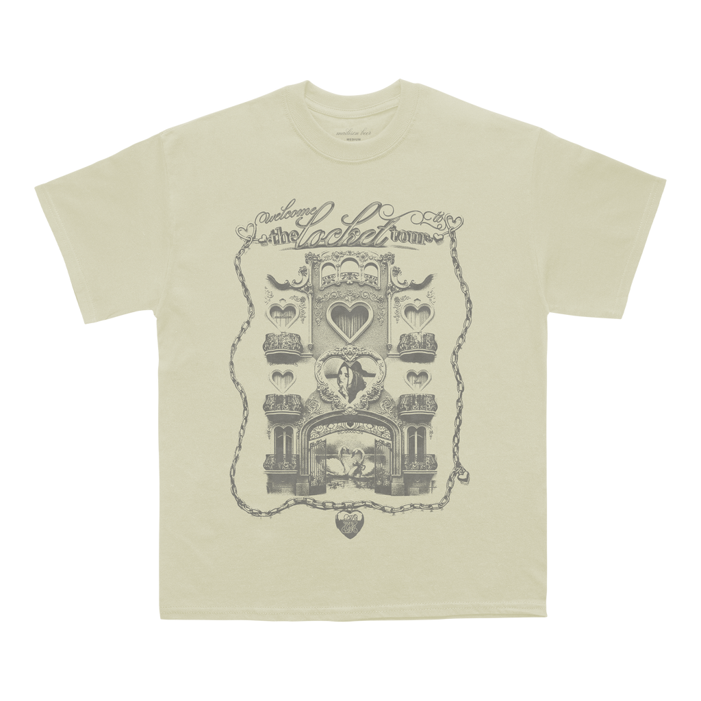 locket tour off white tee