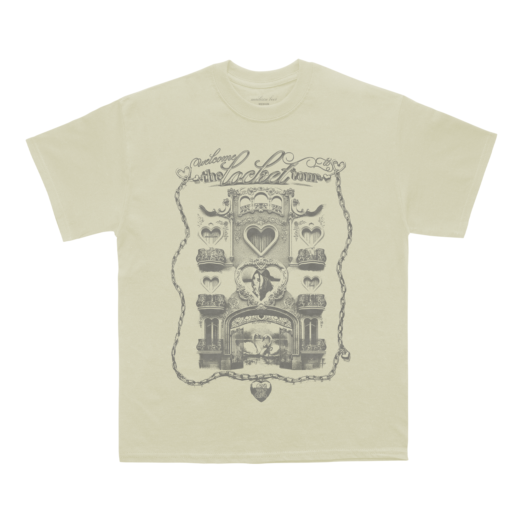 locket tour off white tee
