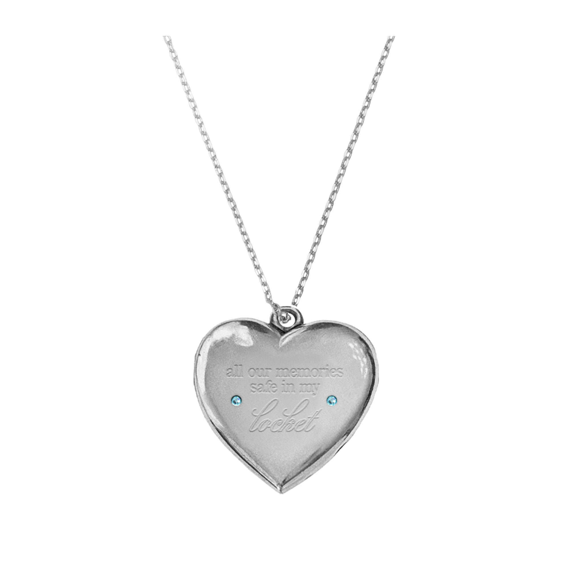 locket silver necklace