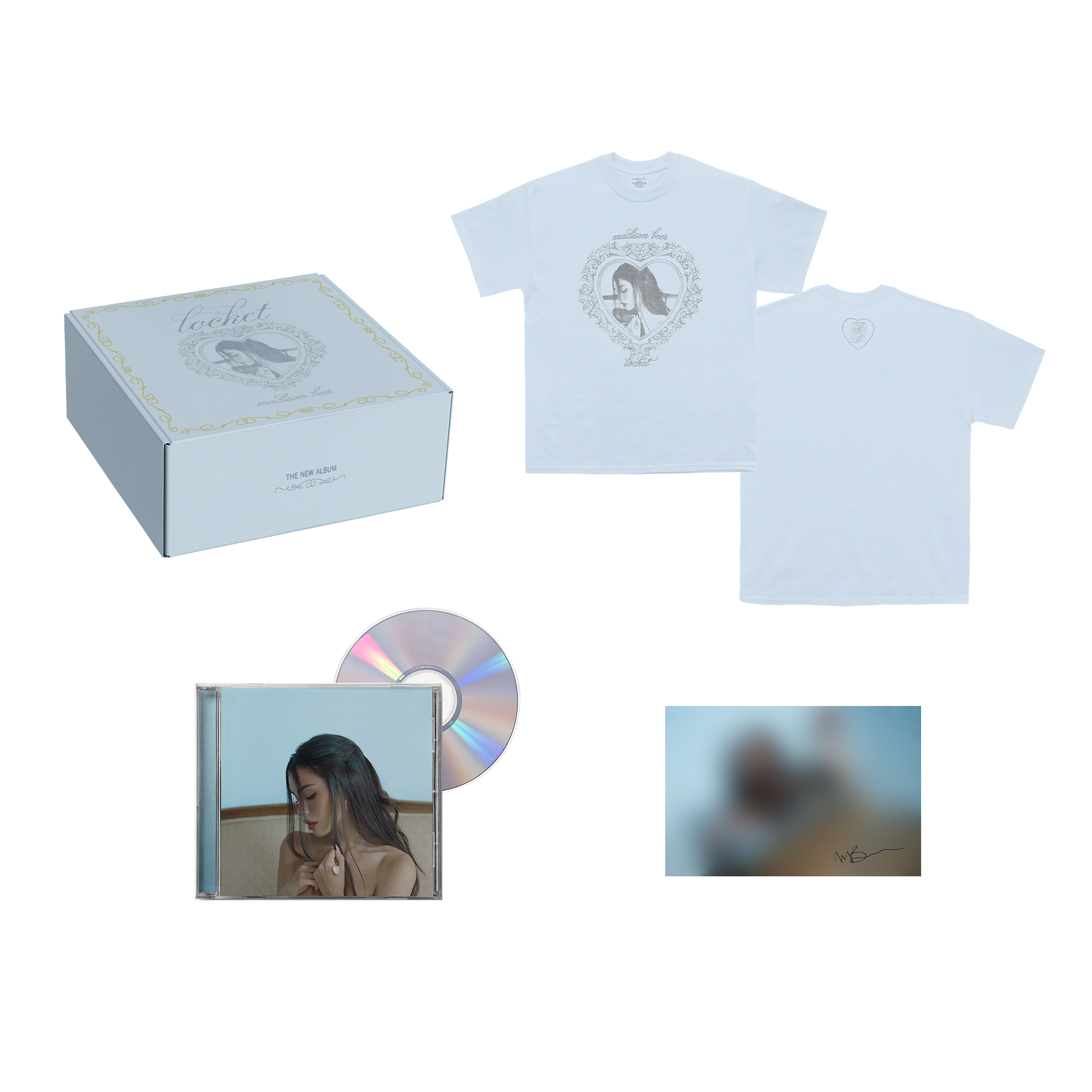 limited edition locket tee and cd box set + signed insert