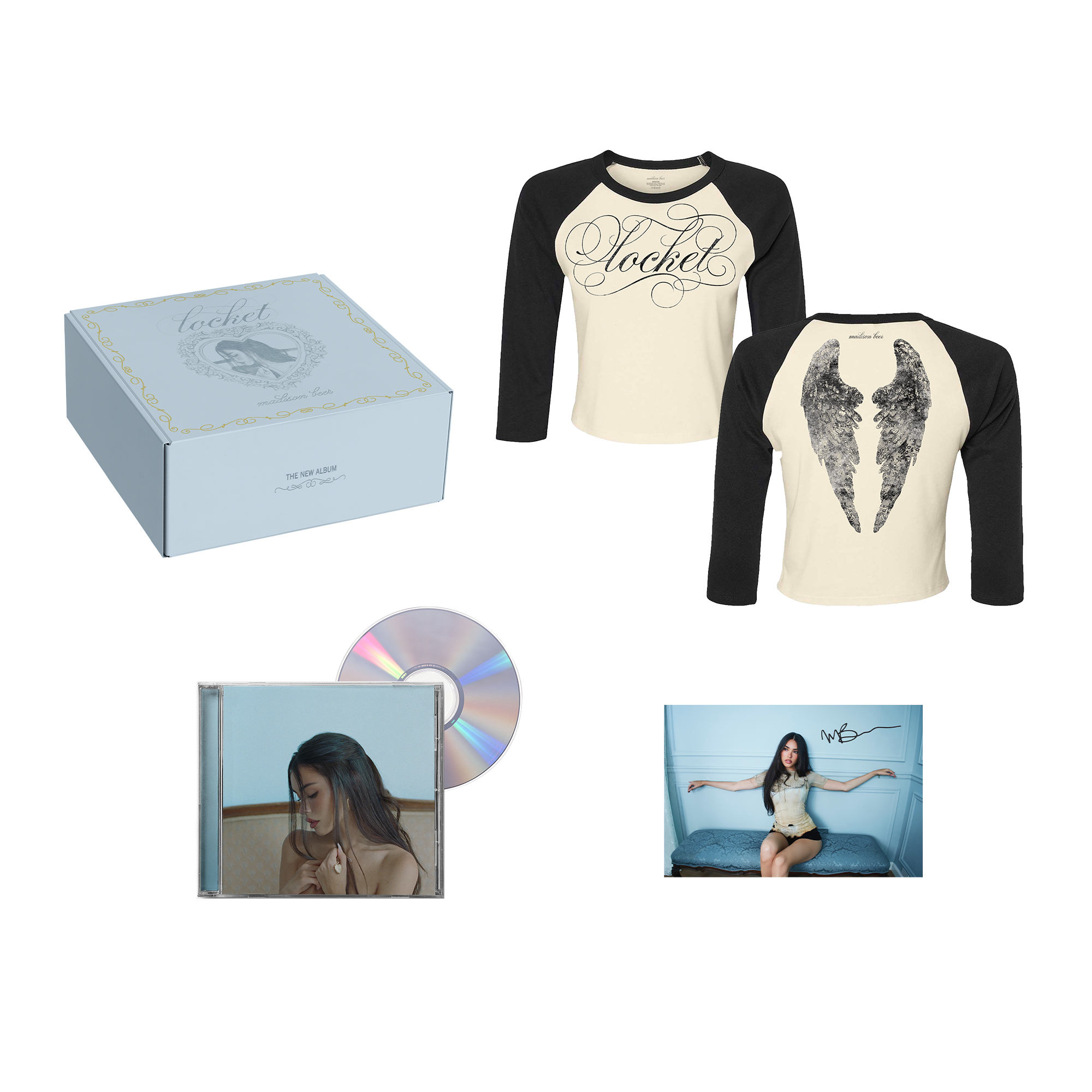 limited edition locket raglan and cd box set + signed insert