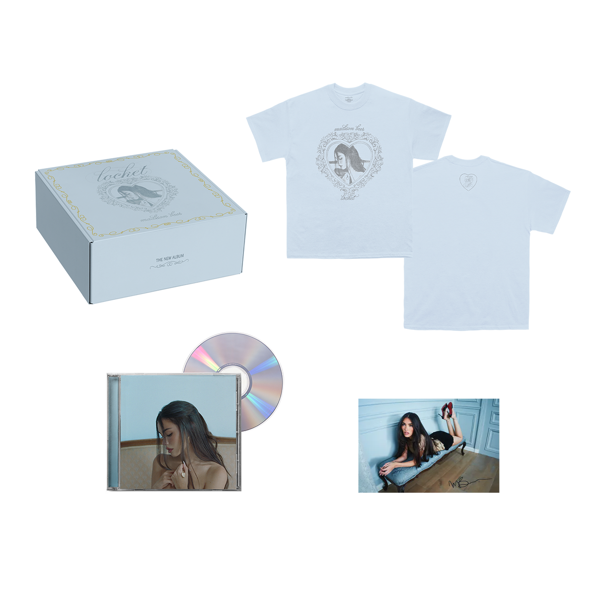 limited edition locket tee and cd box set + signed insert
