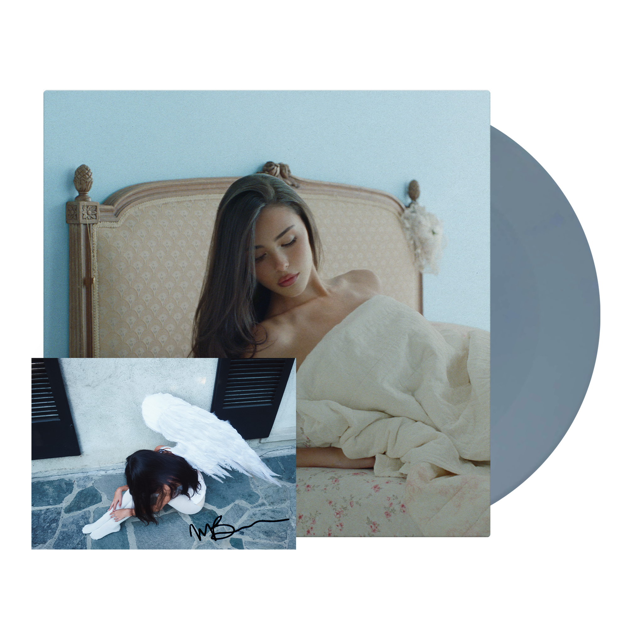 d2c exclusive alternate cover dusty blue locket vinyl + signed insert