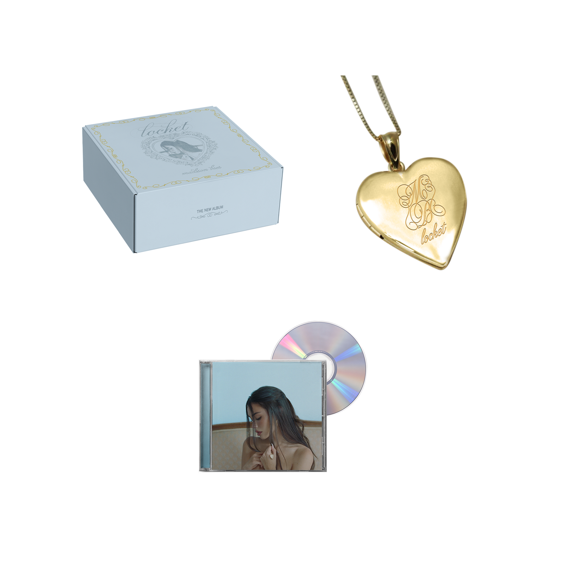 limited edition locket necklace and cd box set – Madison Beer