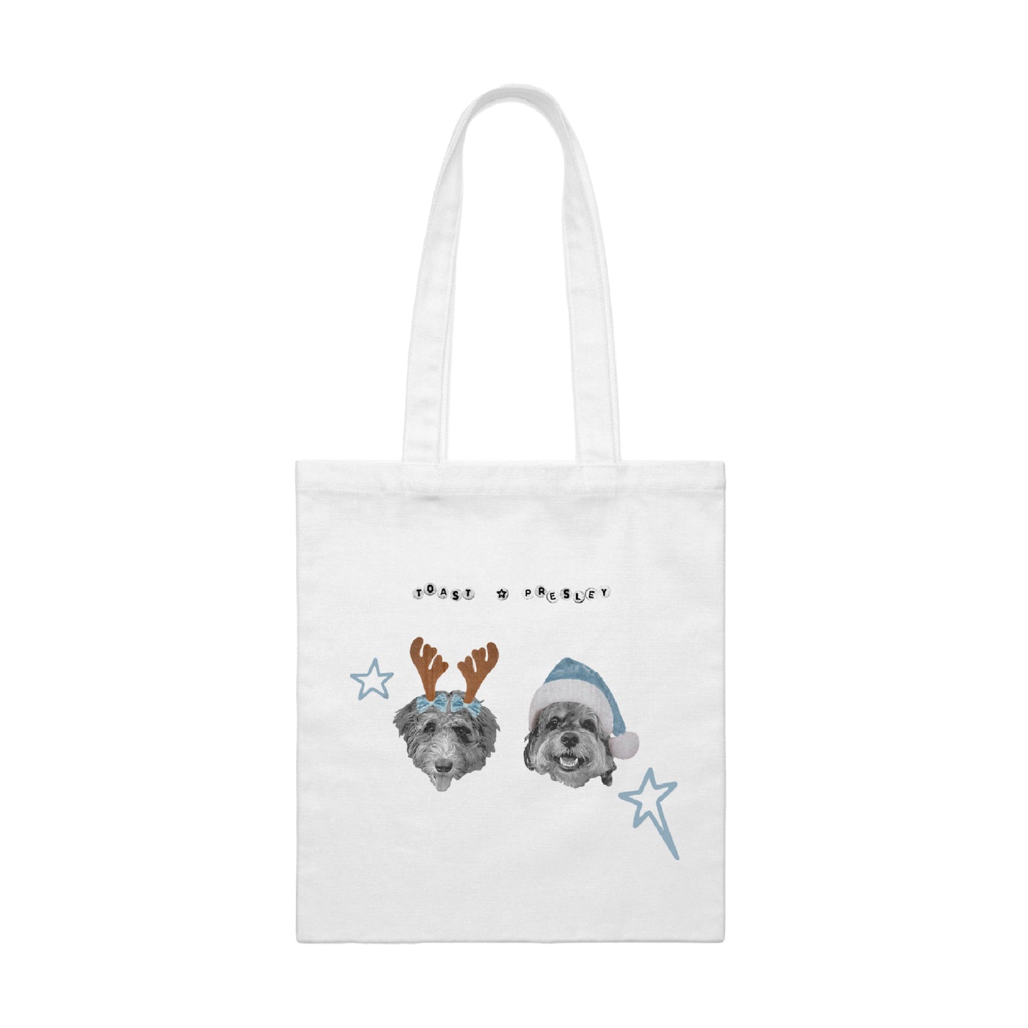 Toast and Presley Holiday Tote