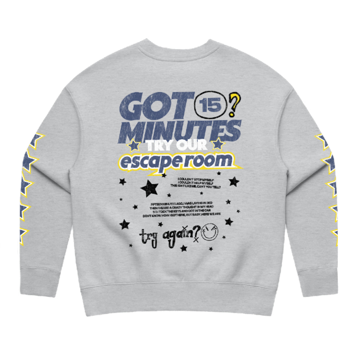 15 MINUTES Star Crewneck