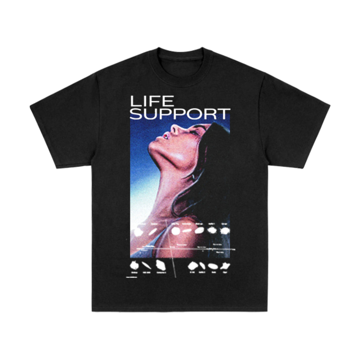 Life Support Tour EU Photo Date Black T-Shirt